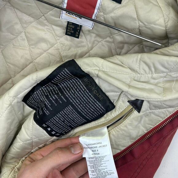 Women’s Barbour Pantone Wax Jacket Size 4 - Picture 8 of 8